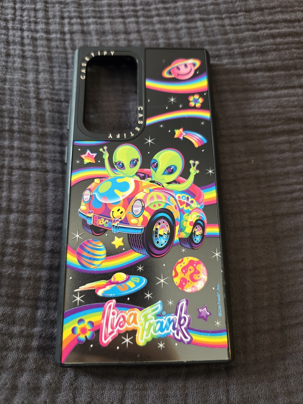 CASETiFY x Lisa Frank Samsung Galaxy S22 Ultra Alien Rainbow Phone Case